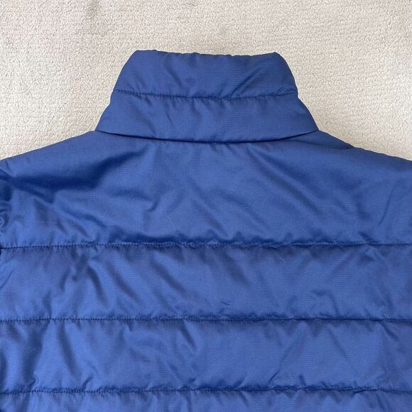 Marmot Jacket Big Kids Small Navy Blue Puffer Full Zip Mock Neck Zip Pockets - Picture 8 of 13